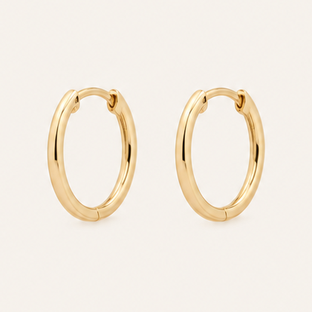 Gold Huggie Hoops