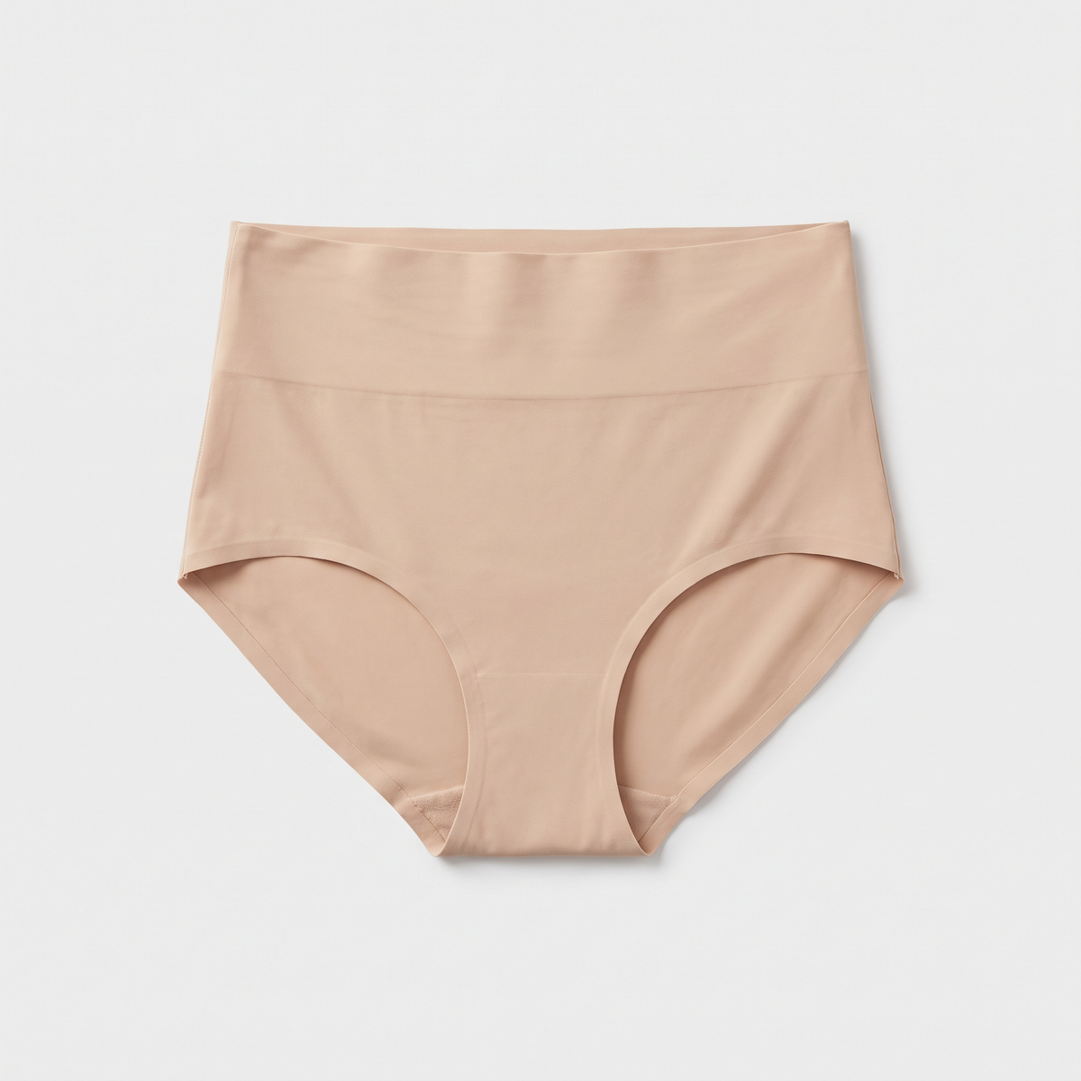Nude high-waisted smoothing brief