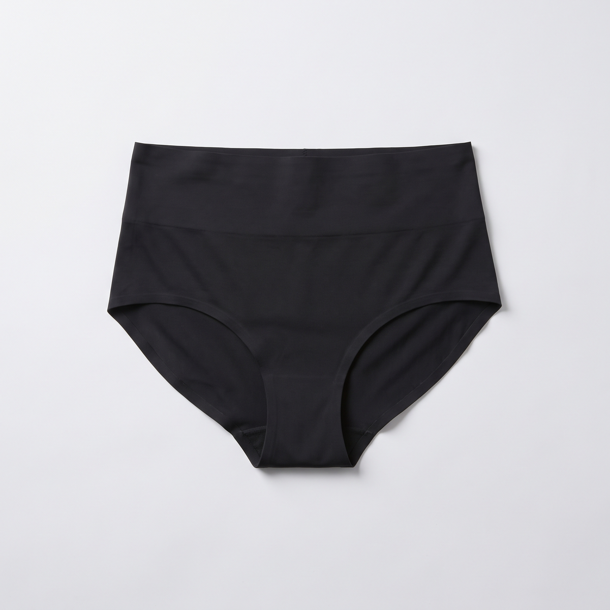 Black high-waisted smoothing brief