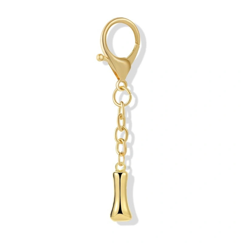 Bubble Initial Letter - Bag Charm