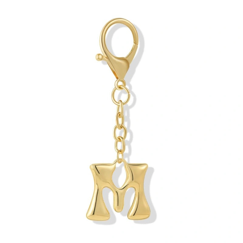 Bubble Initial Letter - Bag Charm