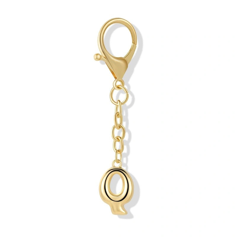 Bubble Initial Letter - Bag Charm