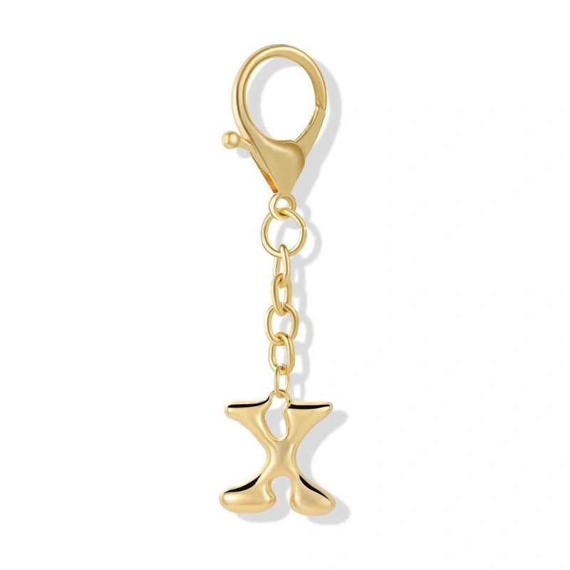 Bubble Initial Letter - Bag Charm
