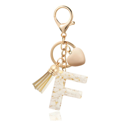 Golden Initial - Bag Charm