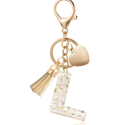 Golden Initial - Bag Charm