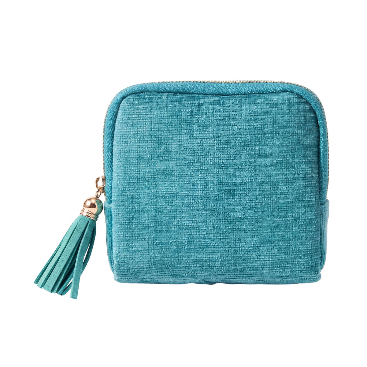 Perly tangle-free jewelry case in turquoise