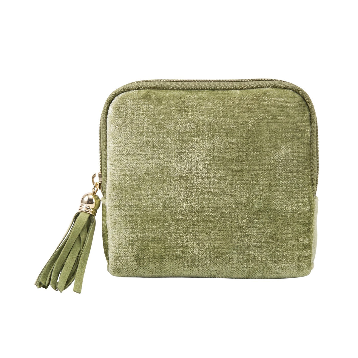 Perly tangle-free jewelry case in matcha green